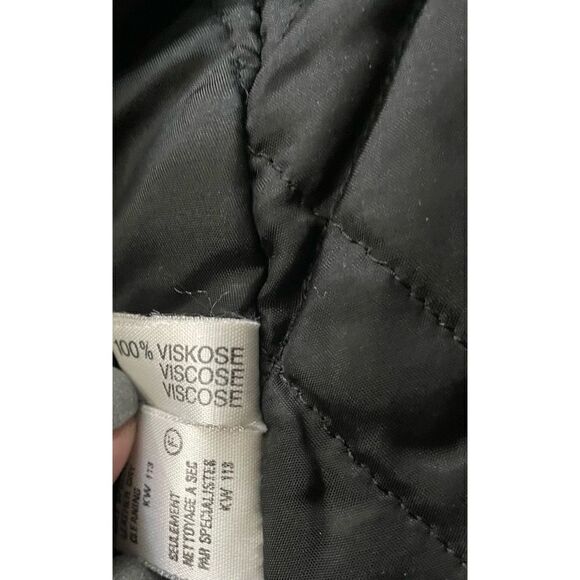 Bally Black Coat Goldtone Accents Front Zip Lined 2 Front Zip Pockets Women’s 8 - Picture 6 of 8